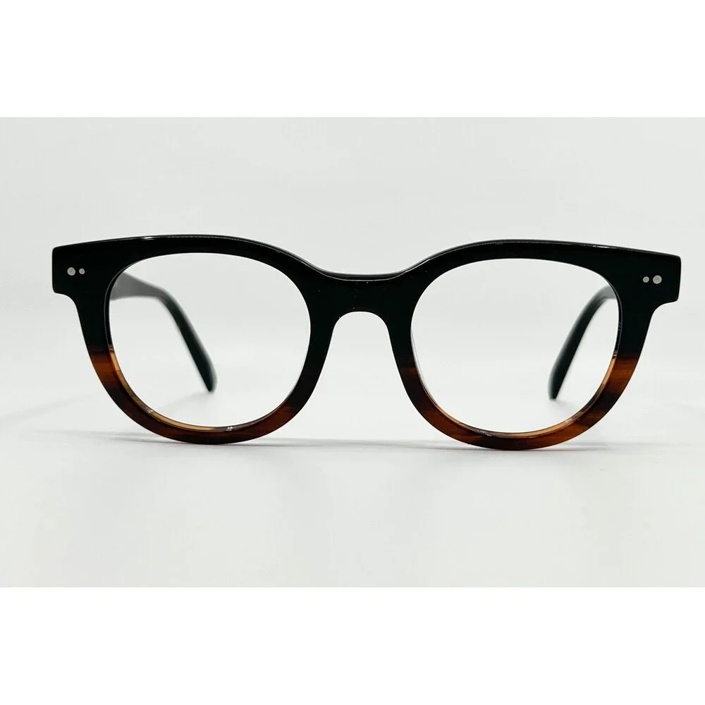 Warby Parker Gideon Eyeglasses Mens Black Tortoise Two-Tone 48-21-142